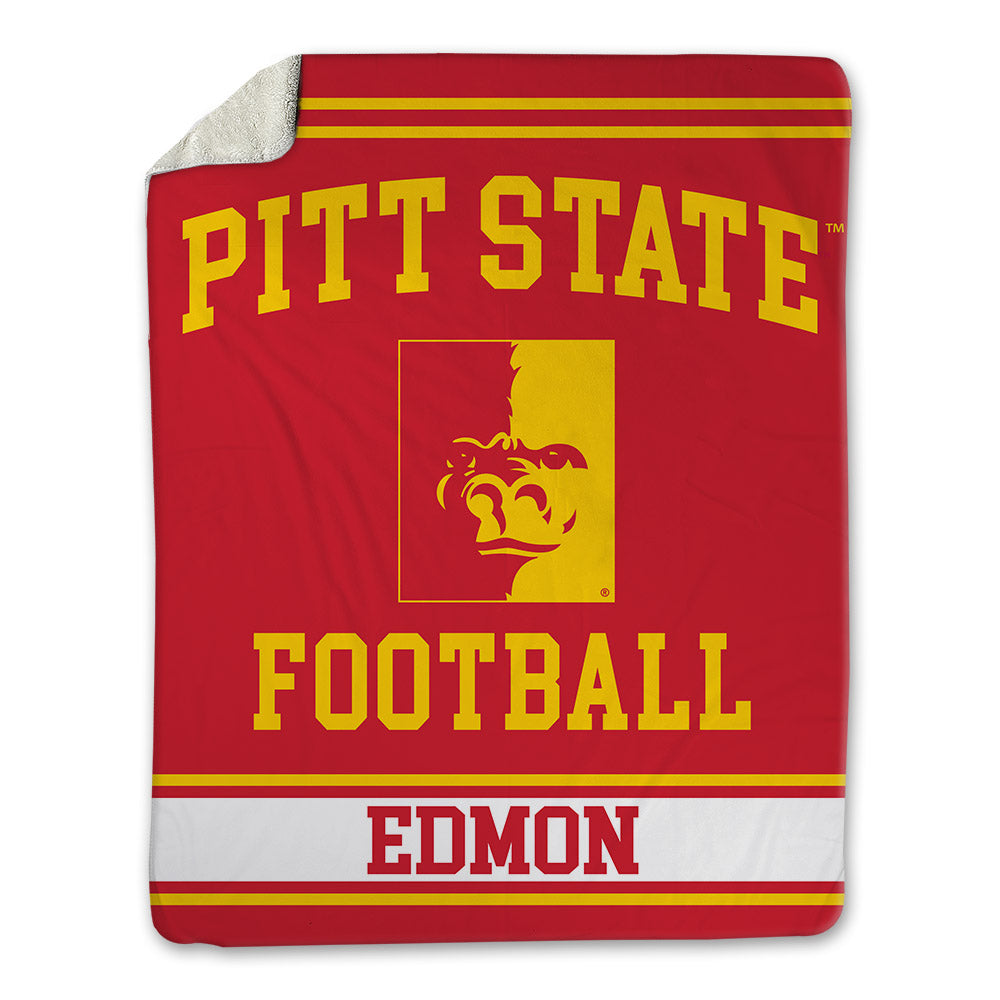 Pitt State - NCAA Football : Lyzale Edmon - Blanket-0