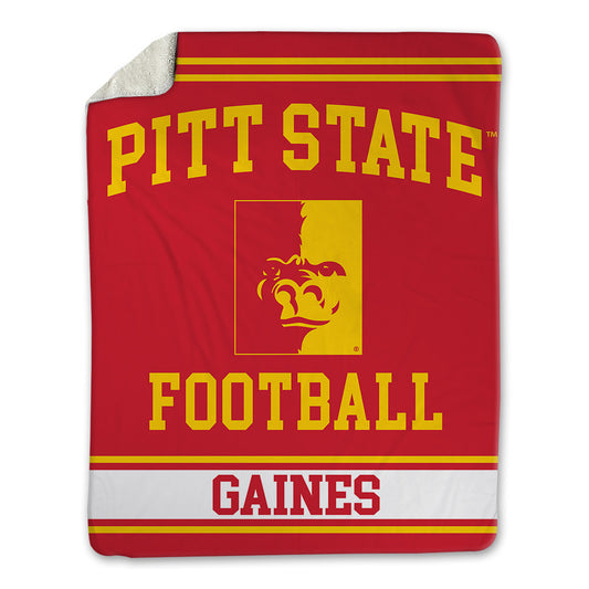 Pitt State - NCAA Football : Daijon Gaines - Blanket-0