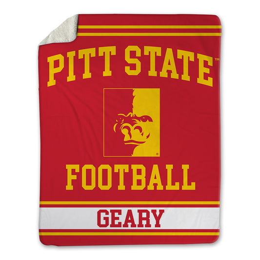 Pitt State - NCAA Football : Micah Geary - Blanket-0