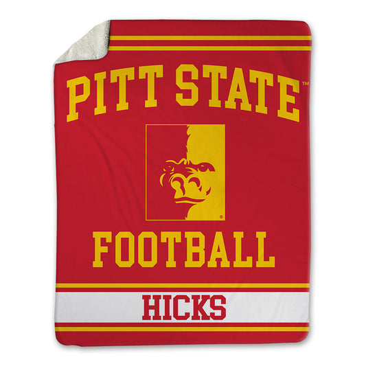 Pitt State - NCAA Football : Landyn Hicks - Blanket-0