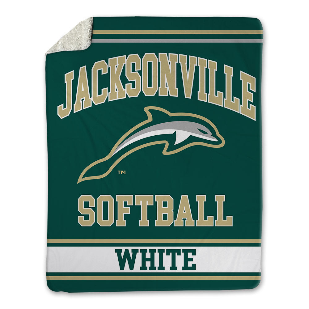 Jacksonville - NCAA Softball : Jordan White - Blanket-0