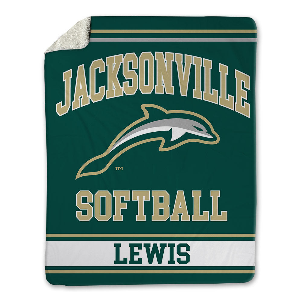Jacksonville - NCAA Softball : Courtney Lewis - Blanket-0
