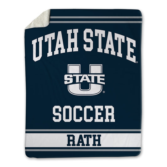 Utah State - NCAA Women's Soccer : Taylor Rath - Blanket-0