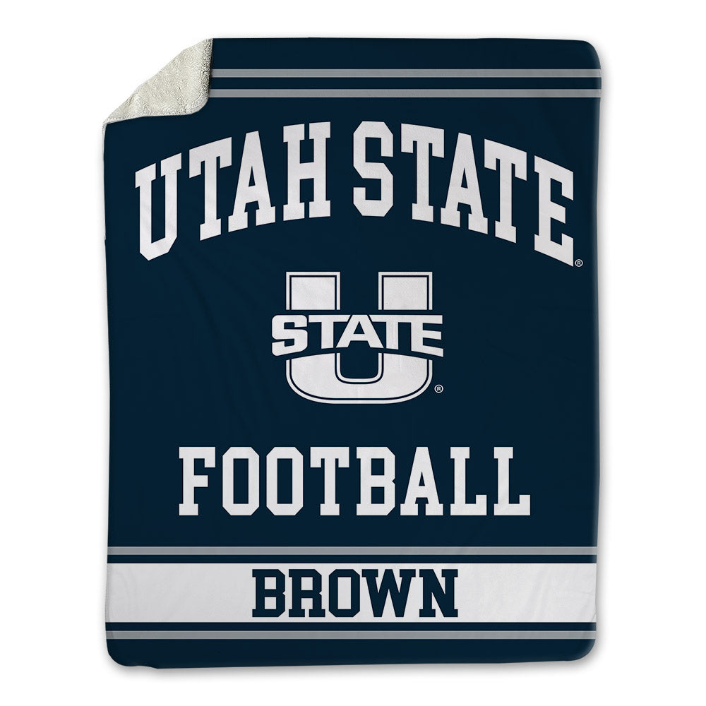 Utah State - NCAA Football : Mataira Brown - Blanket-0