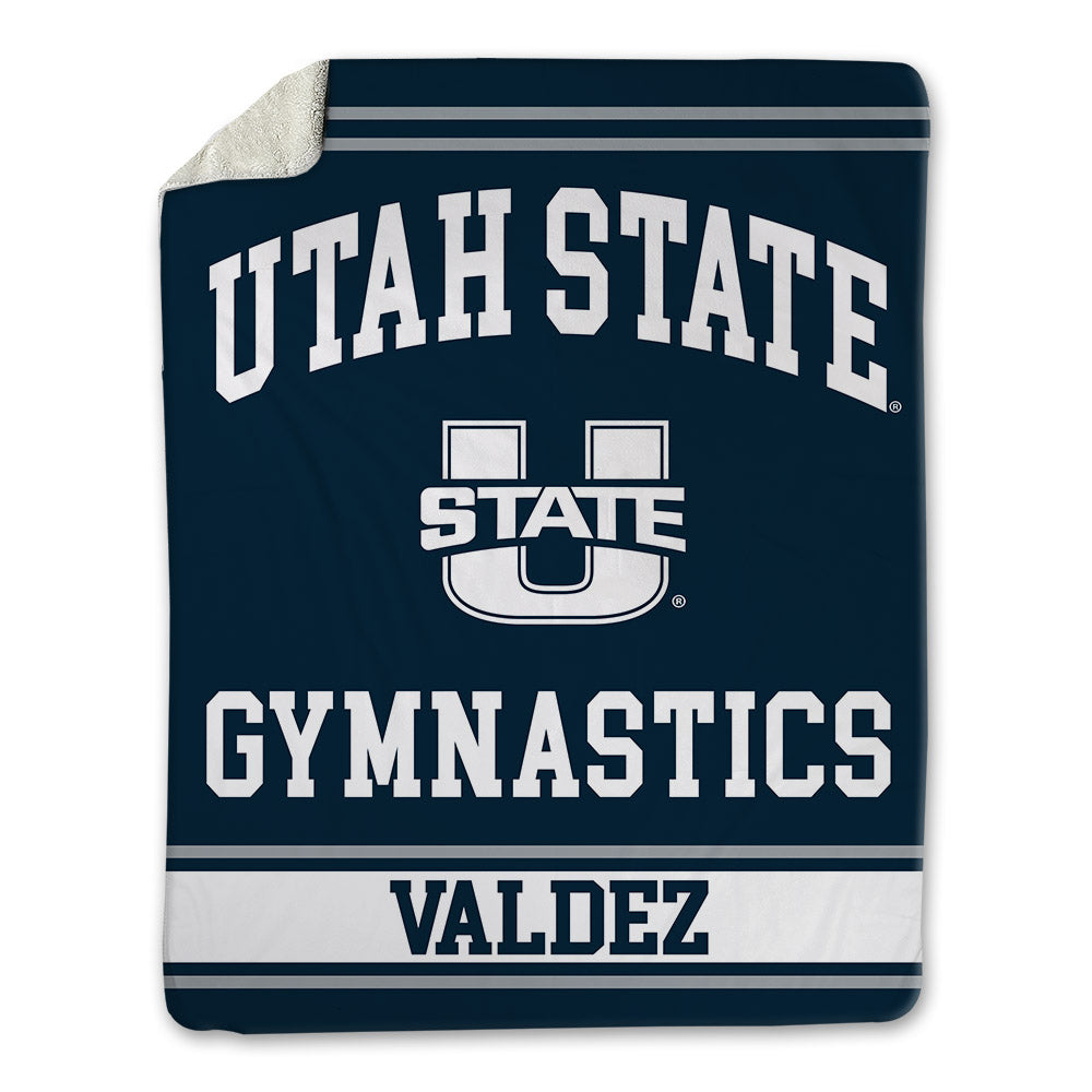 Utah State - NCAA Women's Gymnastics : Alianna Valdez - Blanket-0