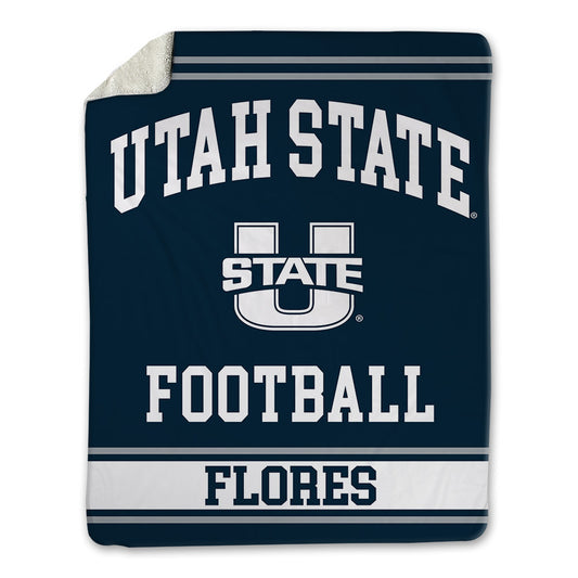Utah State - NCAA Football : Brody Flores - Blanket-0