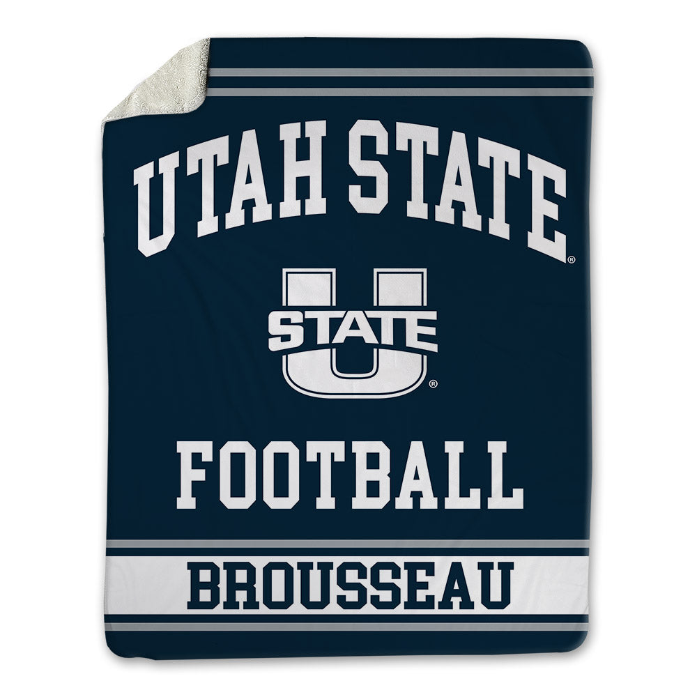 Utah State - NCAA Football : Samuel Brousseau - Blanket-0