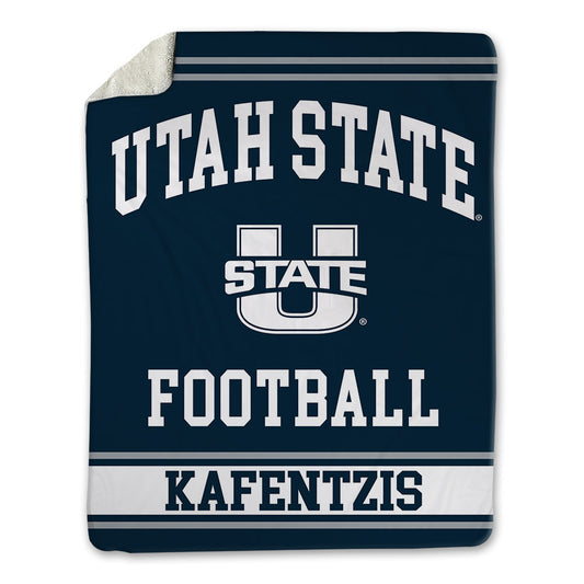 Utah State - NCAA Football : Gio Kafentzis - Blanket-0
