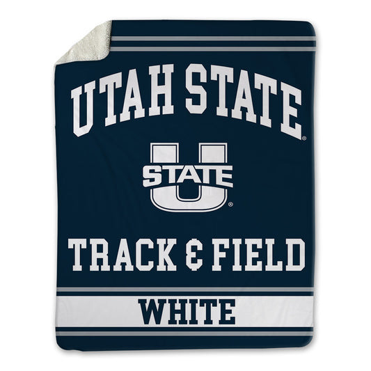 Utah State - NCAA Men's Track & Field : Caleb White - Blanket-0