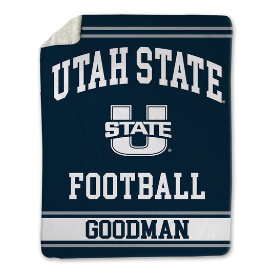Utah State - NCAA Football : Brady Goodman - Blanket-0
