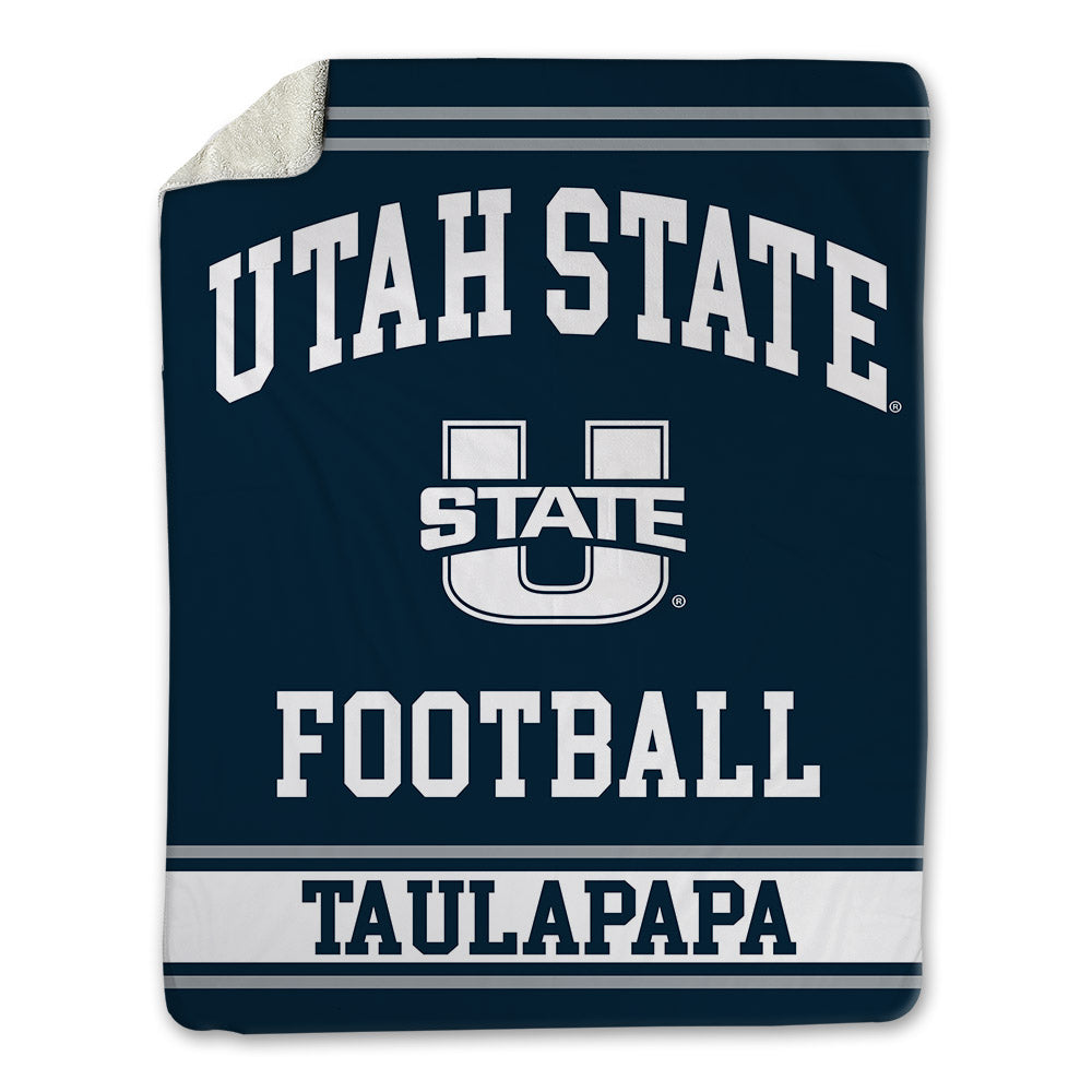 Utah State - NCAA Football : Clyde Taulapapa - Blanket-0