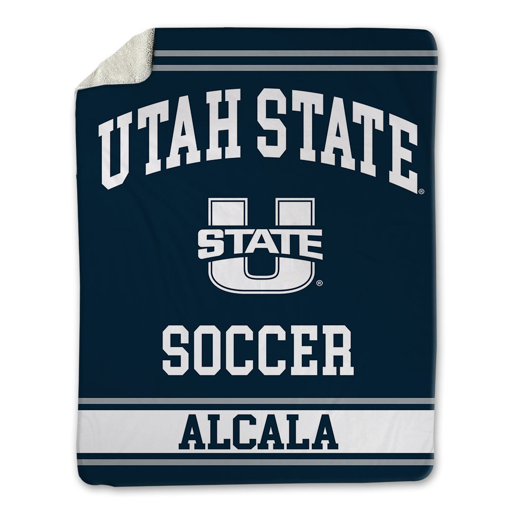 Utah State - NCAA Women's Soccer : Valeria Alcala - Blanket-0