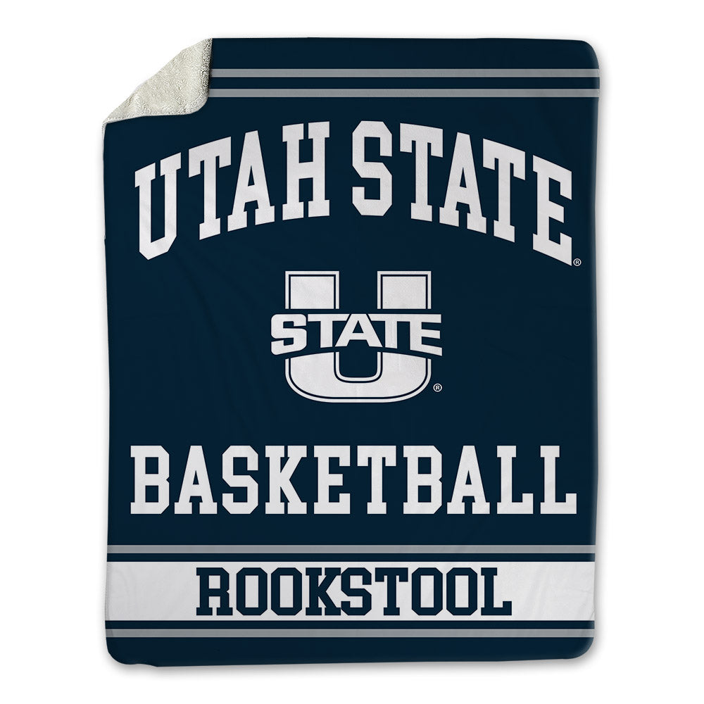 Utah State - NCAA Women's Basketball : Kylani Rookstool - Blanket-0