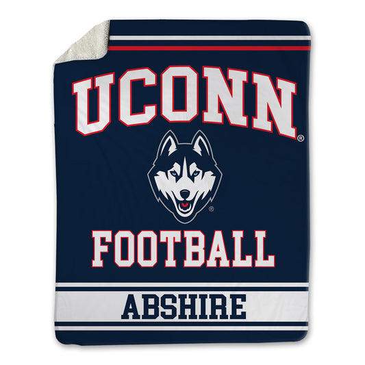 UConn - NCAA Football : Cam Abshire - Blanket-0