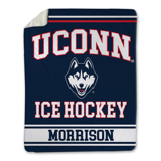 UConn - NCAA Men's Ice Hockey : Charlie Morrison - Blanket-0