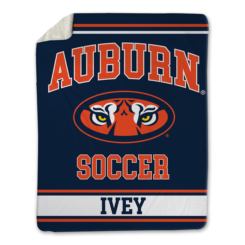 Auburn - NCAA Women's Soccer : Grace Ivey - Blanket-0