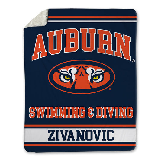 Auburn - NCAA Men's Swimming & Diving : Uros Zivanovic - Blanket-0