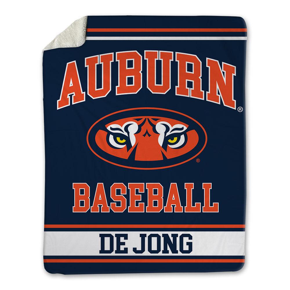 Auburn - NCAA Baseball : Justice de Jong - Blanket-0
