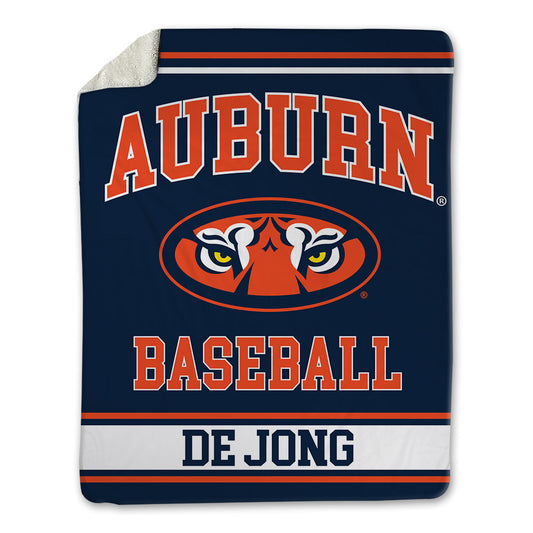Auburn - NCAA Baseball : Justice de Jong - Blanket-0
