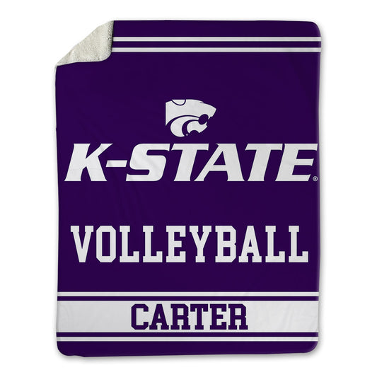 Kansas State - NCAA Women's Volleyball : Chandler Carter - Blanket-0