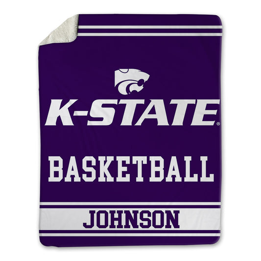 Kansas State - NCAA Men's Basketball : Nate Johnson - Blanket-0