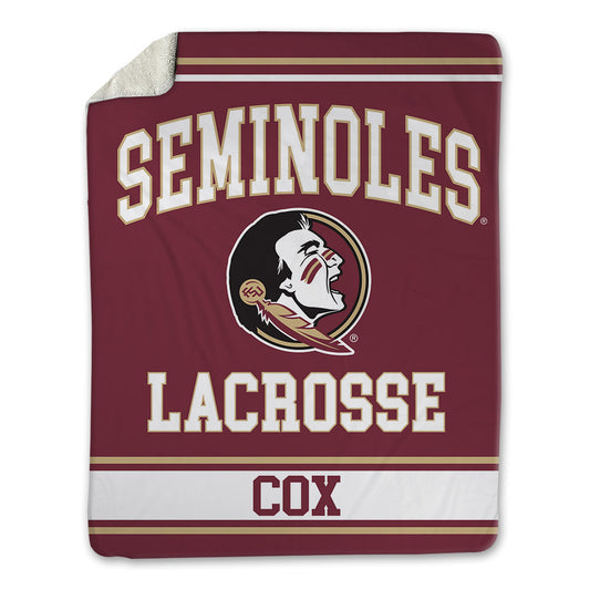 FSU - NCAA Women's Lacrosse : Charlise Cox - Blanket-0