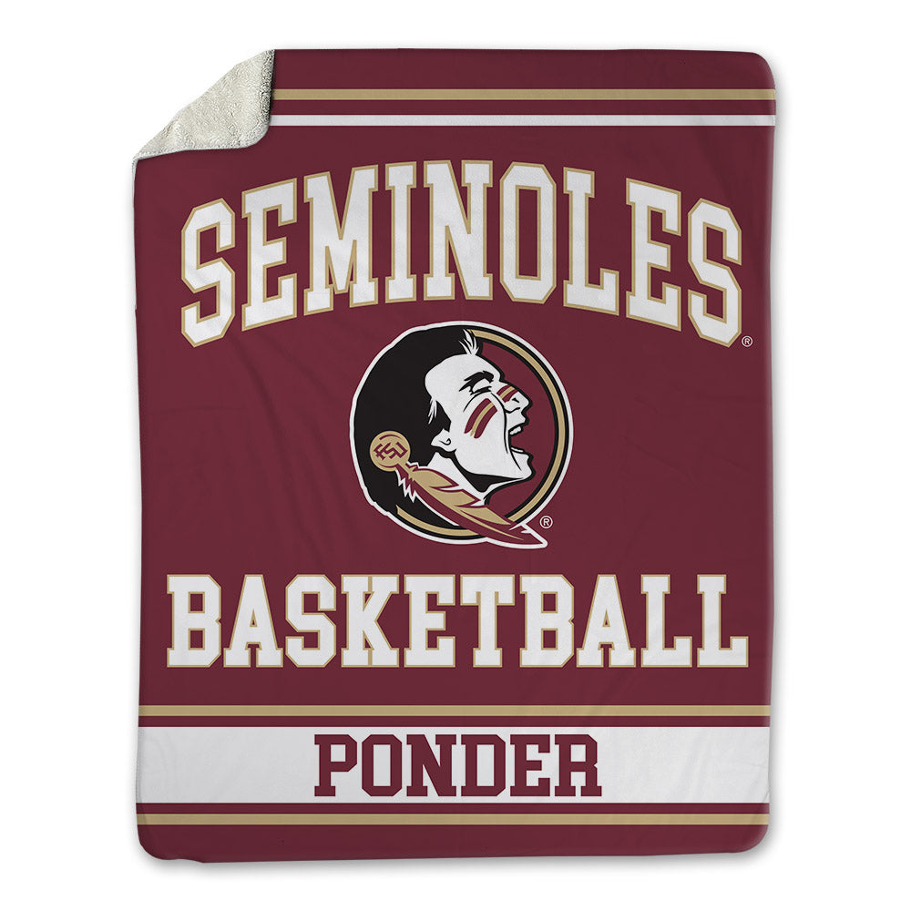 FSU - NCAA Men's Basketball : Marcis Ponder - Blanket-0