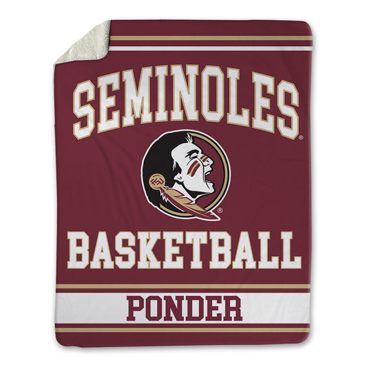 FSU - NCAA Men's Basketball : Marcis Ponder - Blanket-0