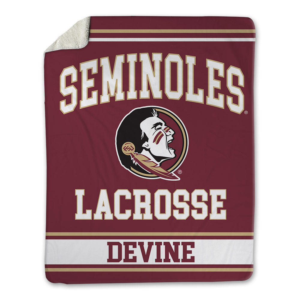 FSU - NCAA Women's Lacrosse : Annie Devine - Blanket-0
