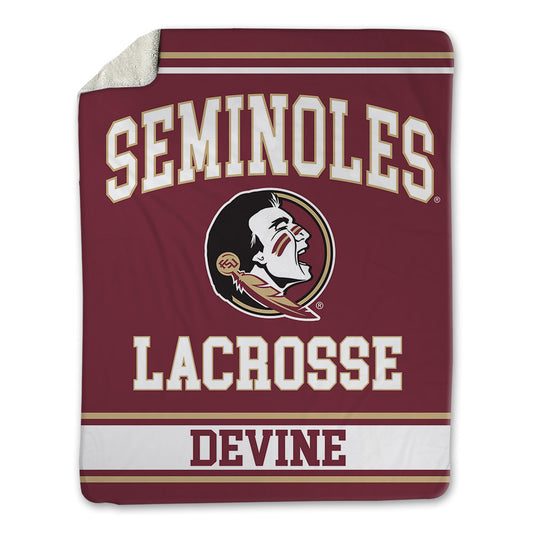 FSU - NCAA Women's Lacrosse : Annie Devine - Blanket-0