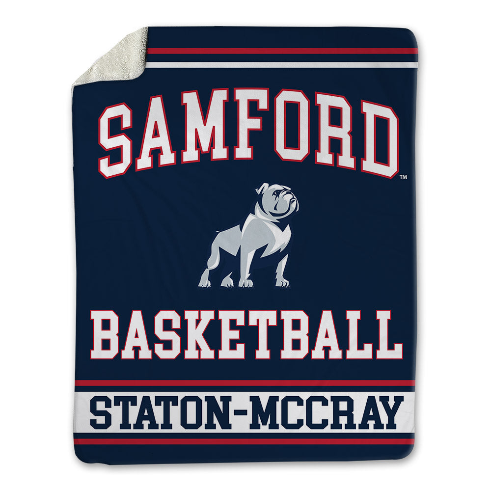 Samford - NCAA Men's Basketball : AJ Staton-McCray - Blanket-0