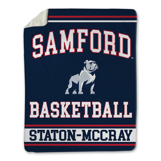 Samford - NCAA Men's Basketball : AJ Staton-McCray - Blanket-0