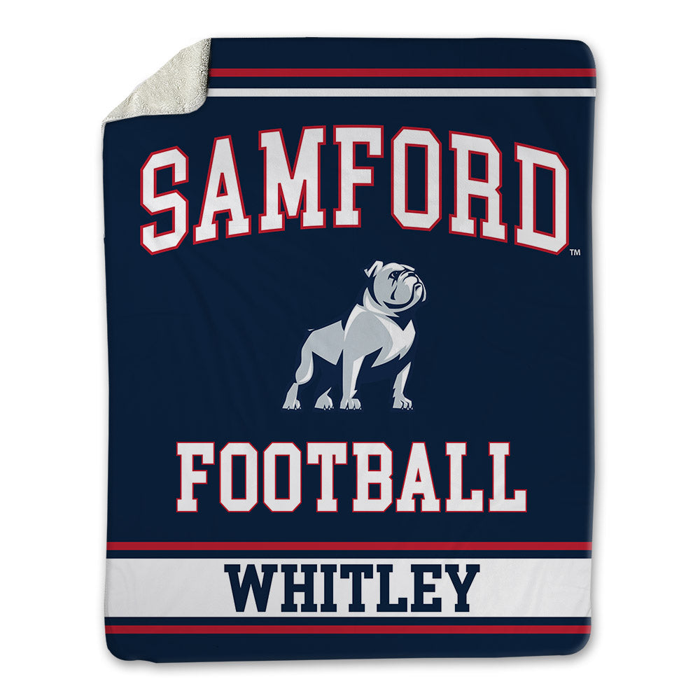 Samford - NCAA Football : Jordan Whitley - Blanket-0