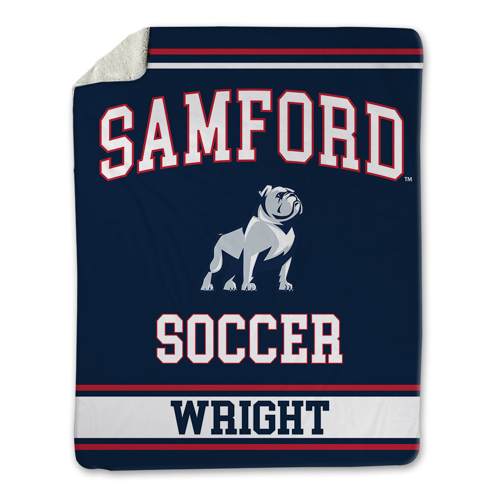 Samford - NCAA Women's Soccer : Abby Wright - Blanket-0