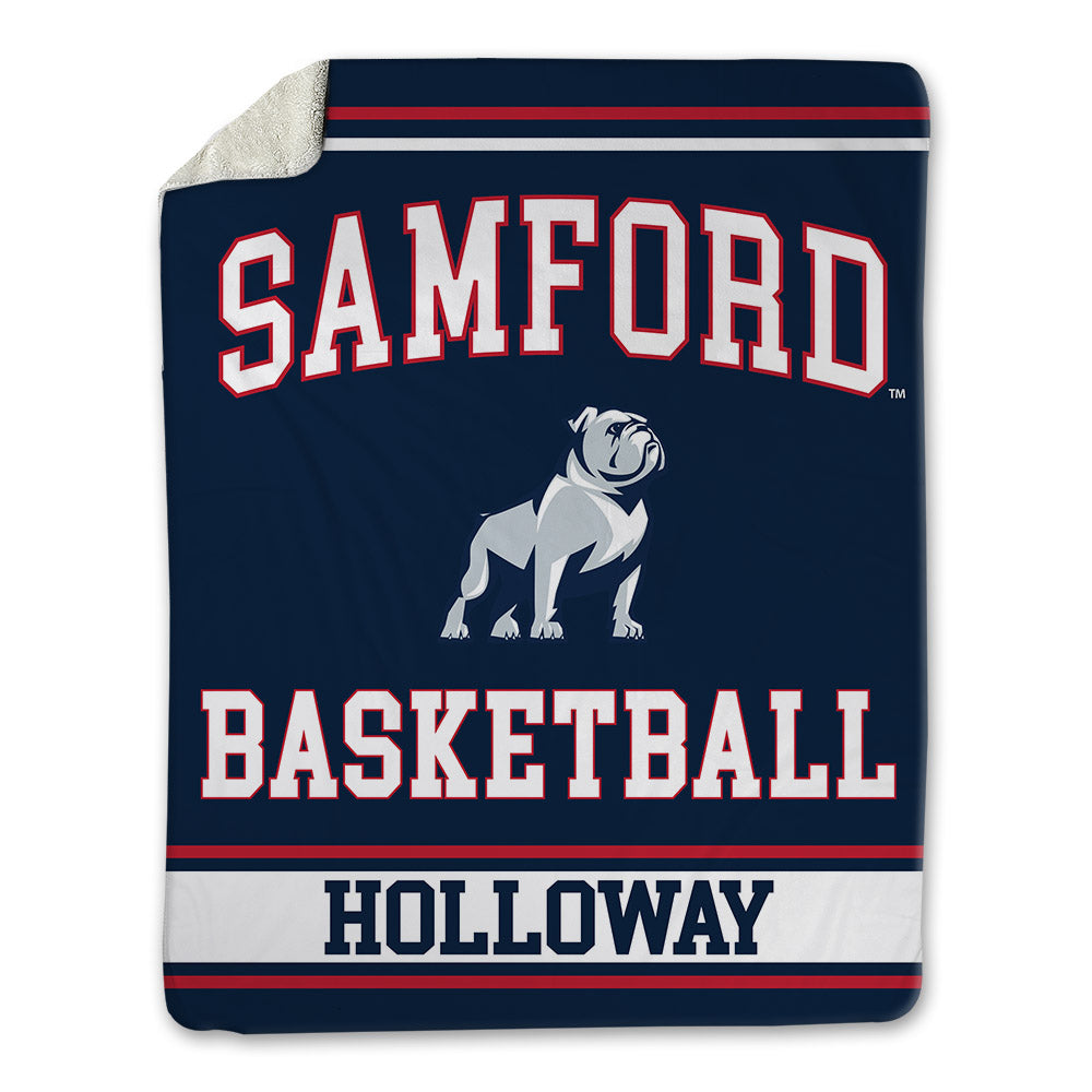 Samford - NCAA Men's Basketball : Joshua Holloway - Blanket-0