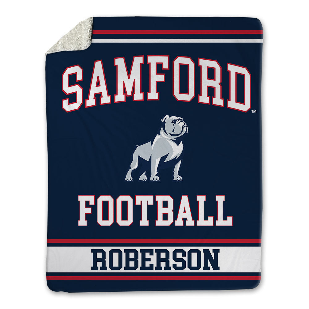Samford - NCAA Football : Michael Roberson - Blanket-0