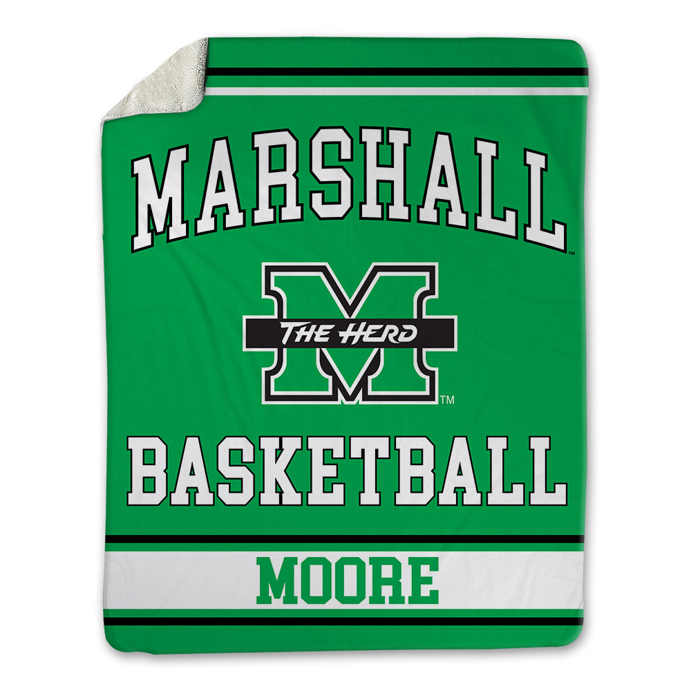 Marshall - NCAA Men's Basketball : Will Moore - Blanket-0