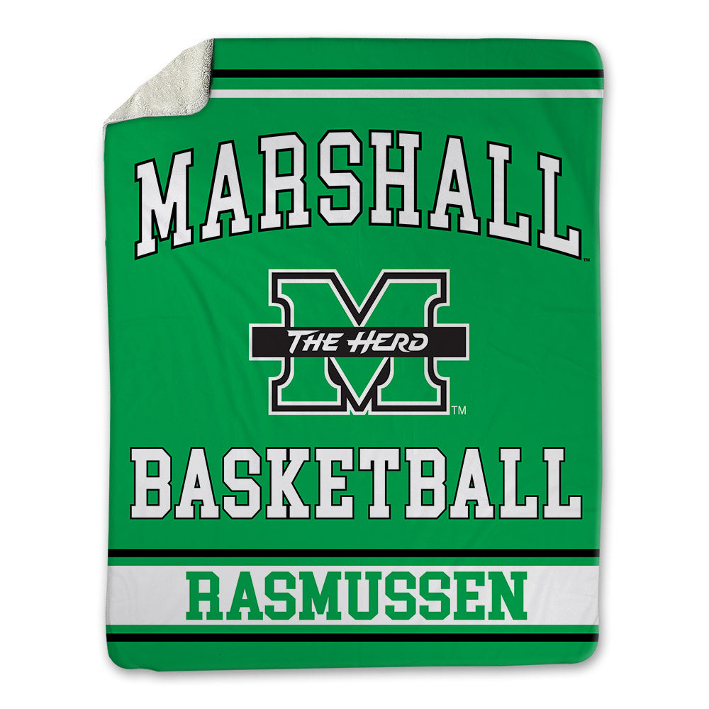 Marshall - NCAA Men's Basketball : Luke Rasmussen - Blanket-0