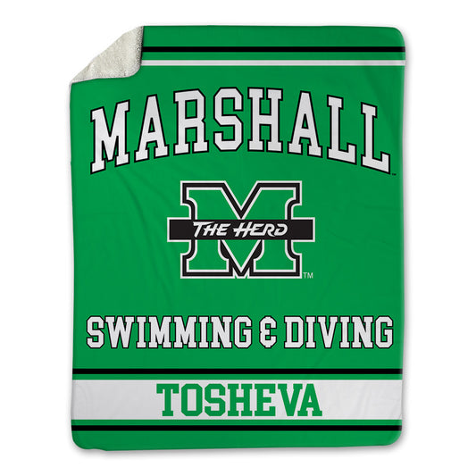 Marshall - NCAA Women's Swimming & Diving : Preslava Tosheva - Blanket-0