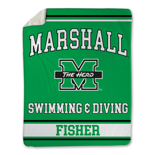 Marshall - NCAA Women's Swimming & Diving : Katie Fisher - Blanket-0
