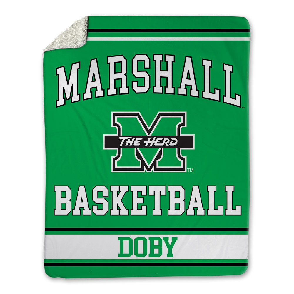 Marshall - NCAA Women's Basketball : Emari Doby - Blanket-0