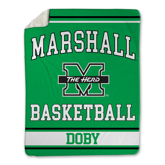 Marshall - NCAA Women's Basketball : Emari Doby - Blanket-0