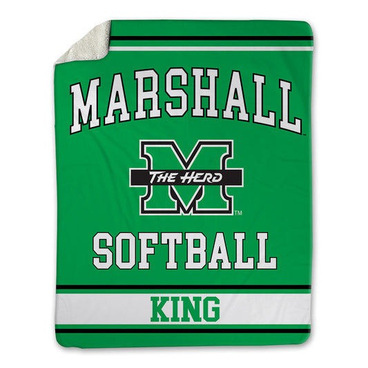 Marshall - NCAA Softball : Jules King - Blanket-0