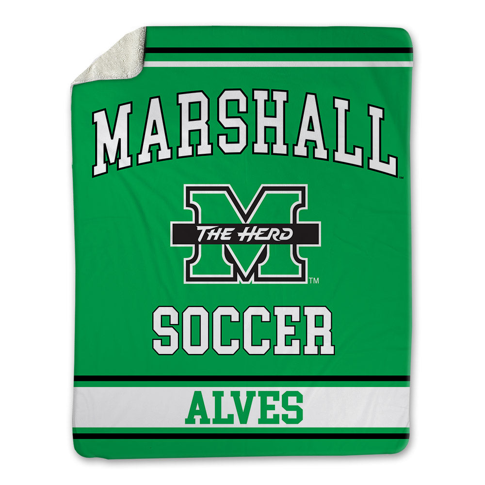 Marshall - NCAA Women's Soccer : Marcella Alves - Blanket-0