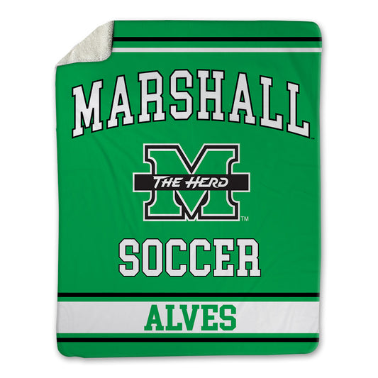 Marshall - NCAA Women's Soccer : Marcella Alves - Blanket-0