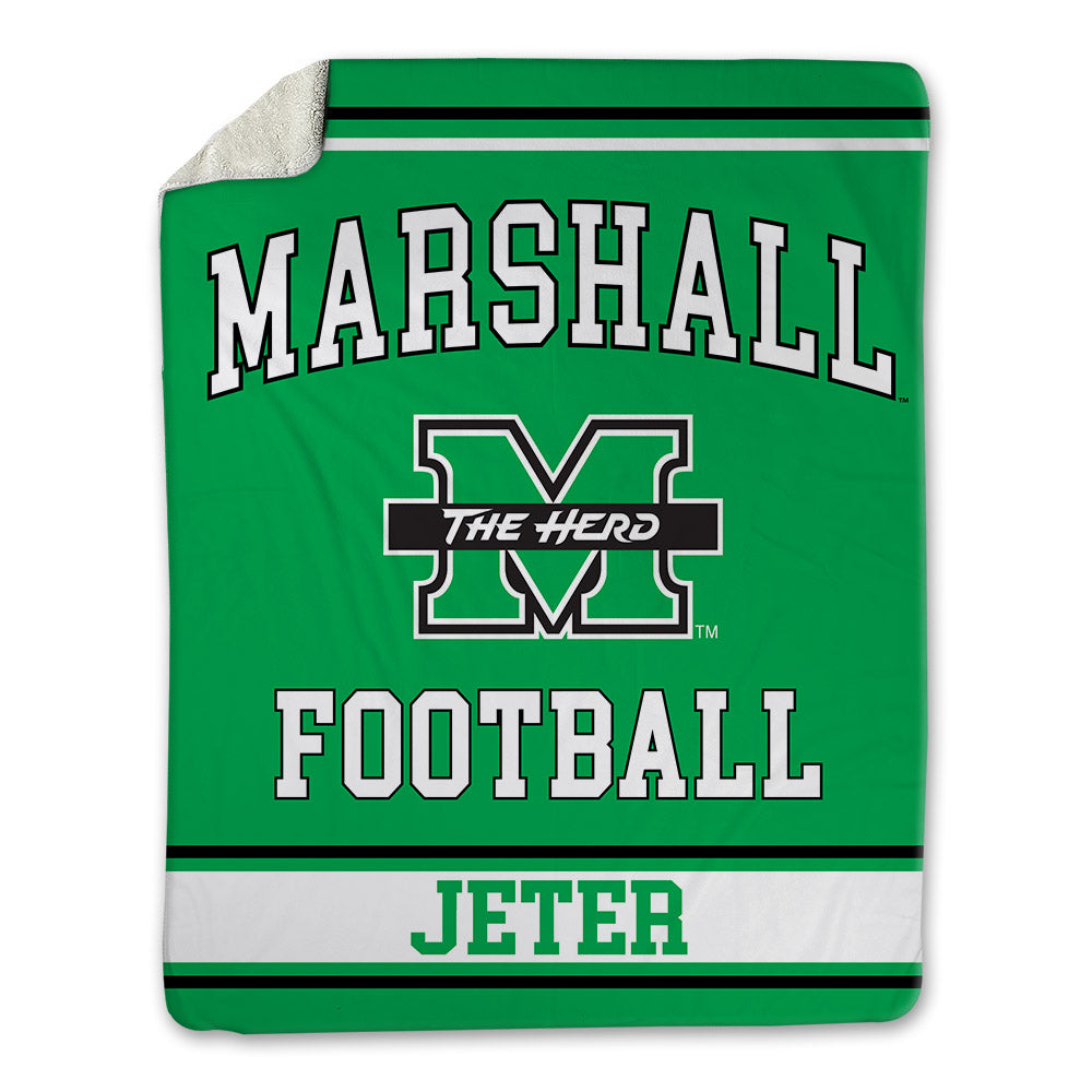 Marshall - NCAA Football : TaShawn Jeter - Blanket-0