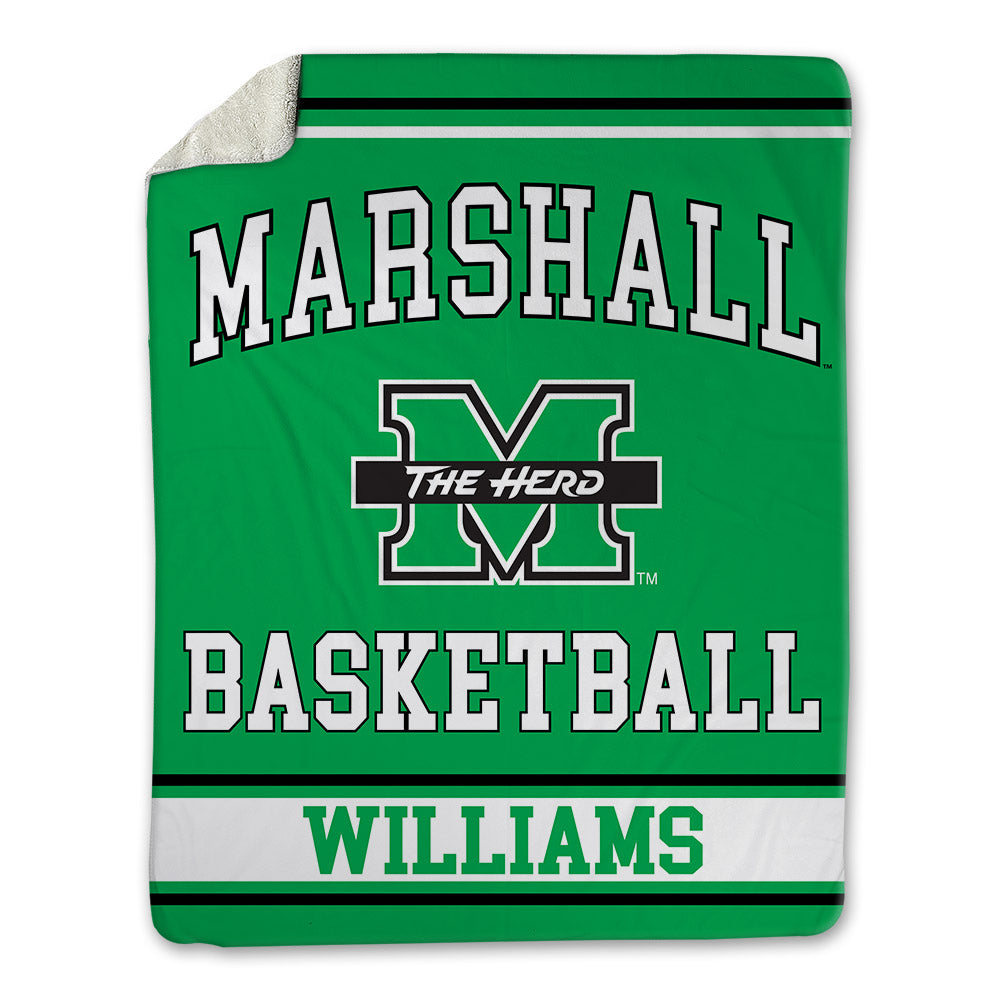 Marshall - NCAA Women's Basketball : TreShondra Williams - Blanket-0