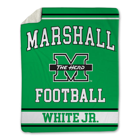 Marshall - NCAA Football : Sherone White Jr. - Blanket-0