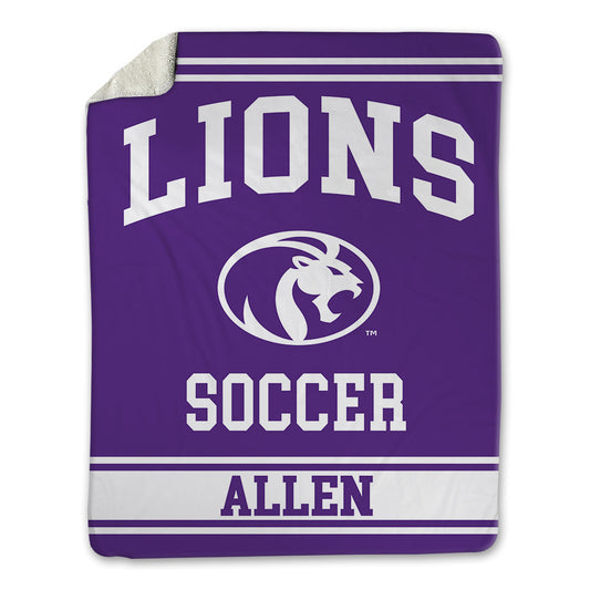 North Alabama - NCAA Women's Soccer : Maddie Allen - Blanket-0