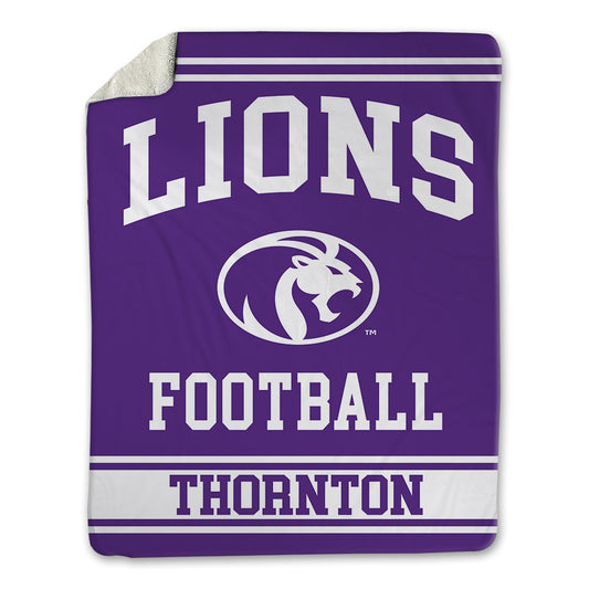 North Alabama - NCAA Football : Logan Thornton - Blanket-0